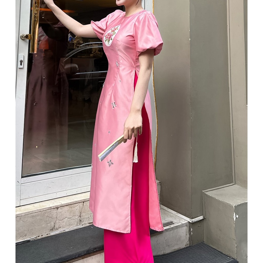 ÁO DÀI TAY BỒNG , ÁO DÀI CÁCH TÂN MẶC LỄ TẾT CÓ BIGSIZE XXL