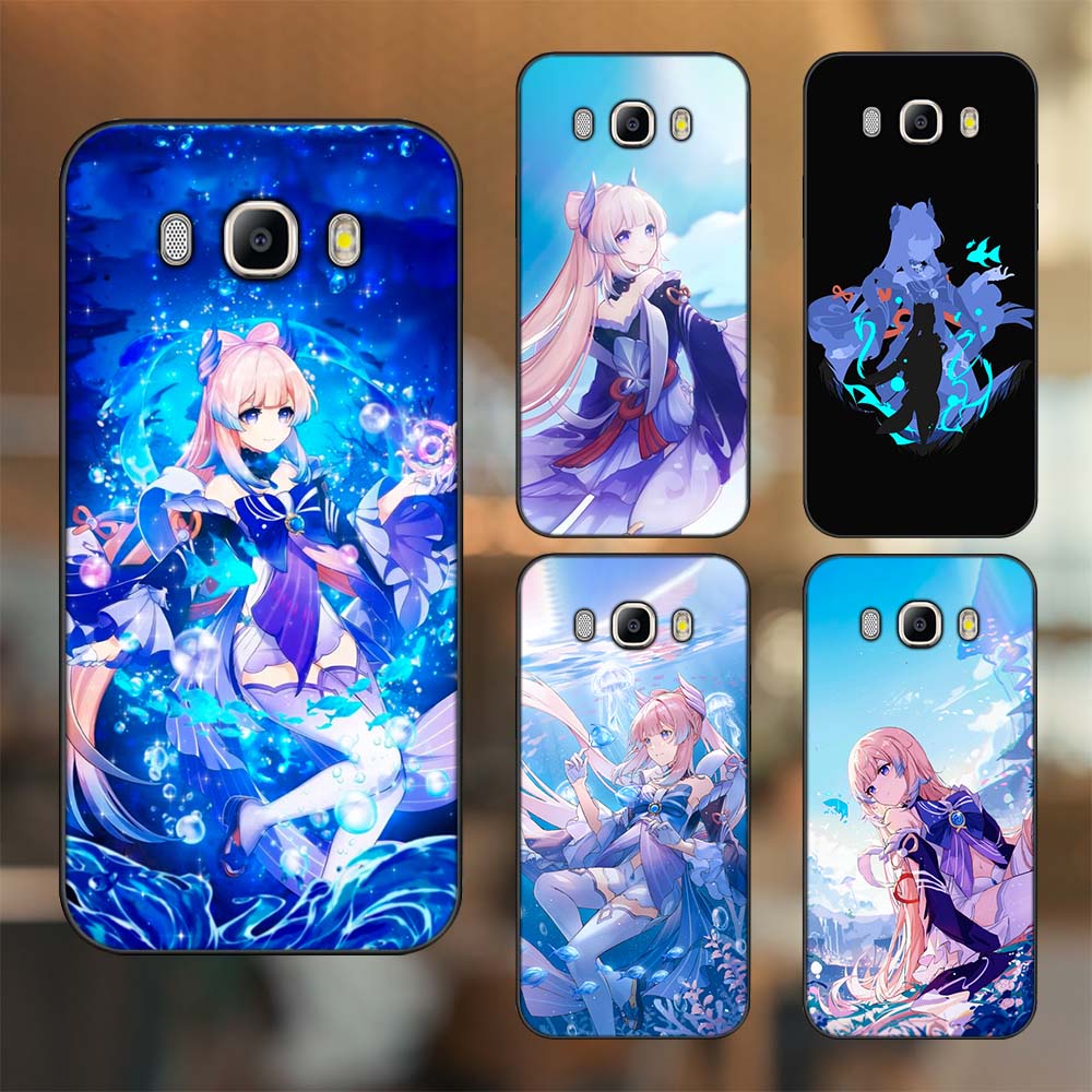 Ốp lưng Samsung J5 2016, J7 2016 viền đen in hình Sangonomiya Kokomi Genshin Impact