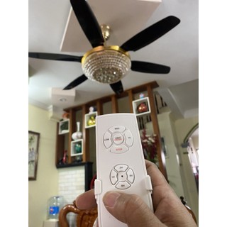 Quạt Trần Cao Cấp pha lê ( 6 cánh nhựa abs cao cấp )