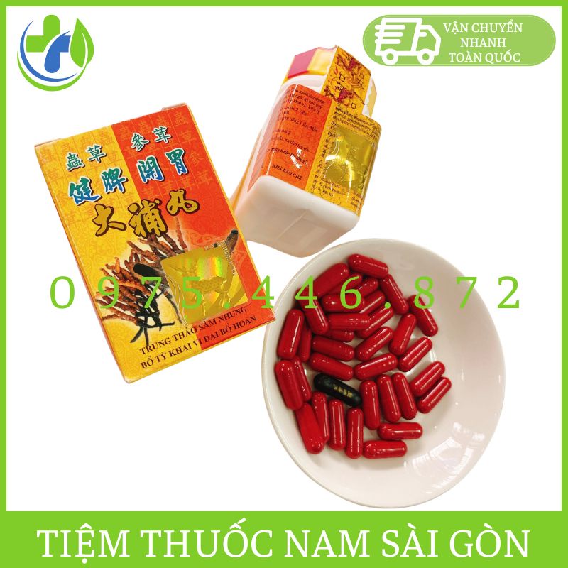 Trùng Thảo Sâm Nhung Xịn (Tem nai phản quang, viên đen có chữ) Hỗ Trợ Tăng Cân 34 viên