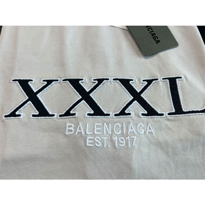 Áo Thun Ba8lenc88- Tay Ngắn Thêu Chữ XXXL Thời Trang Đường Phố Chất Lượng Cao