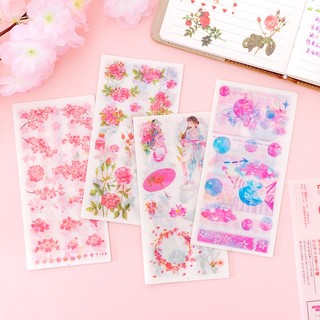 Sticker washi 6 miếng cute siêu rẻ