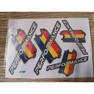 Bộ tem dán performance màu vàng new