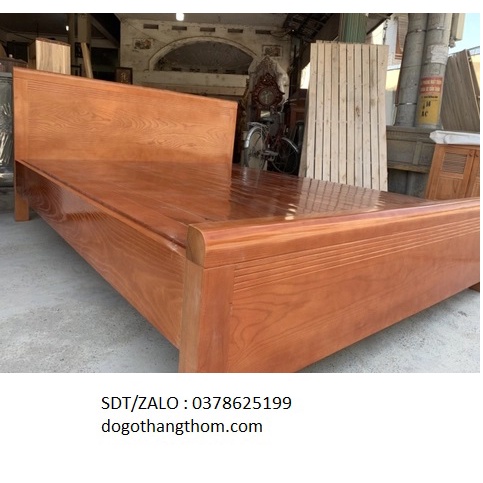 giường gỗ sồi 1m6x2m rác phản