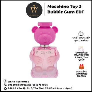 Nước hoa nữ moschino toy 2 bubble gum edp - gấu hồng