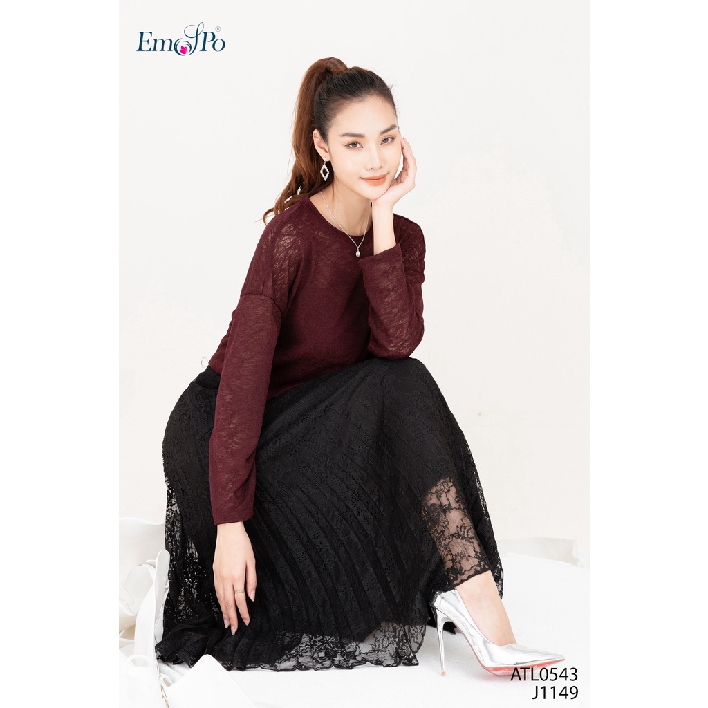 Áo thun nữ cổ tròn dáng croptop EMSPO ATL0543