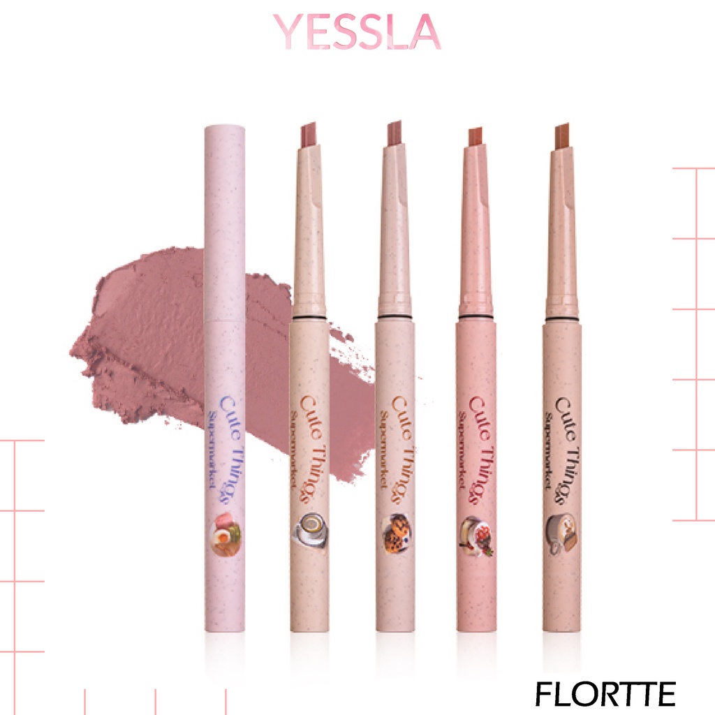 Flortte - Bút vẽ viền môi định hình khuôn môi trái tim