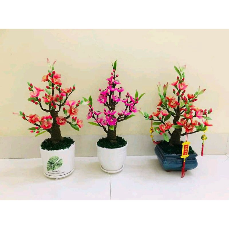 Nụ, Nhụy, Lá Mai, Đào Đất Sét, Phụ Kiện Móc Hoa, Cánh Mai Đào Móc Sẵn