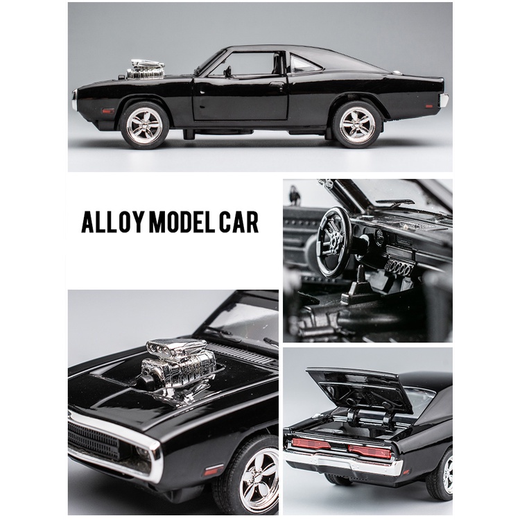 Mô Hình Xe Ô Tô Dodge Challenger Hellcat Tỉ Lệ 1: 32