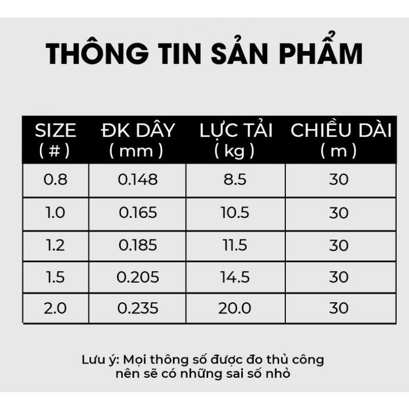 Thẻo dù Pe X8 Kim Long 30M chính hãng YGK