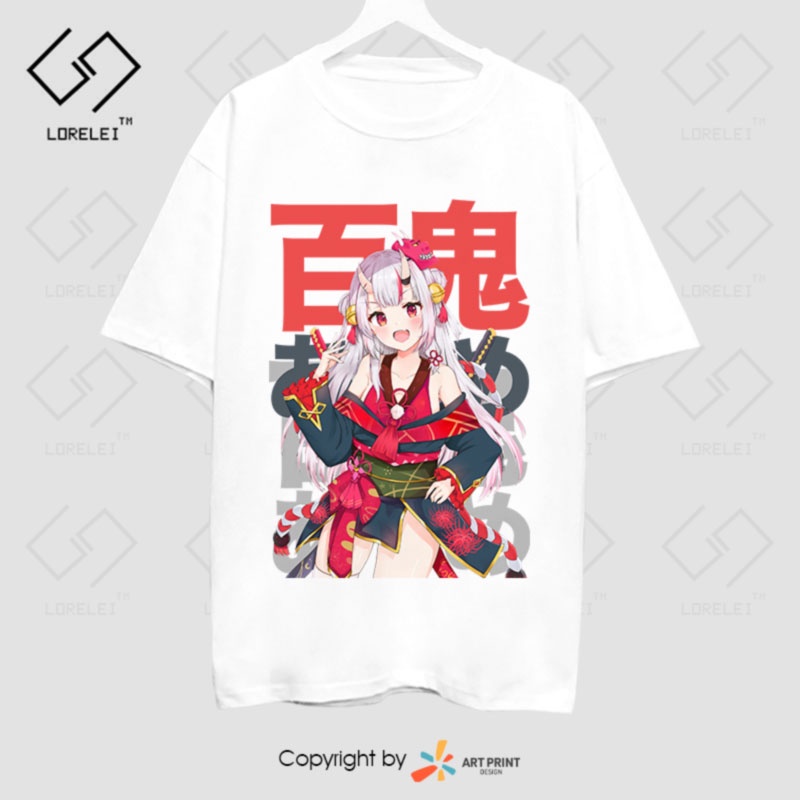 Áo thun Hololive Nakiri Ayame  ngắn tay