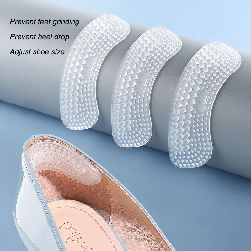 Miếng lót gót giày chống tuột gót và trầy da, giảm size giày bị rộng, Miếng Dán Silicone