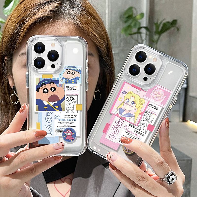 Ốp Điện Thoại Silicon TPU Mềm Trong Suốt Chống Sốc In Họa Tiết Dễ Thương Cho IPhone 14 13 11 Pro Max 12 8 7 6S Plus XS XR X