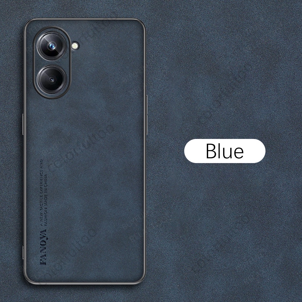 Ốp Điện Thoại Da Cừu Màu Trơn Chống Sốc Cho Realme 10 9 Pro Plus 9Pro + 10Pro + Realme9 Realme10 4G 5G Real me 10