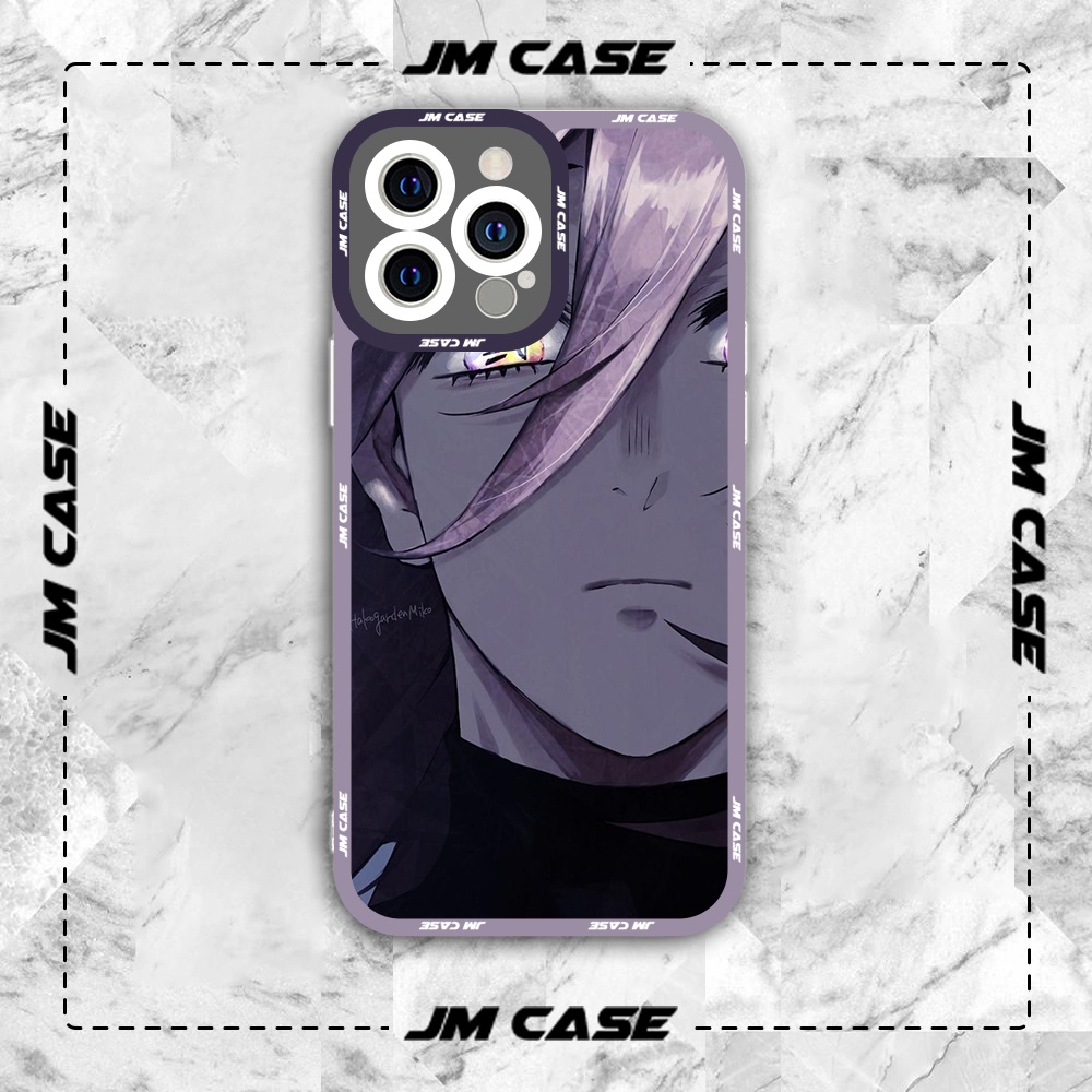 Ốp lưng iphone samsung xiaomi oppo cạnh vuông JMCase Douma Kimetsu No Yaiba Manga Anime