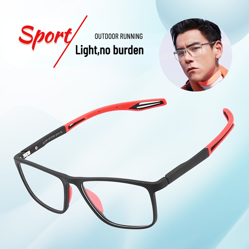 （+1.00 to +4.00）thời trang thể thao cũ kính siêu nhẹ HD chống ánh sáng màu xanh kính thể thao chống rơi chống trượt cho người trung niên và người cao tuổi