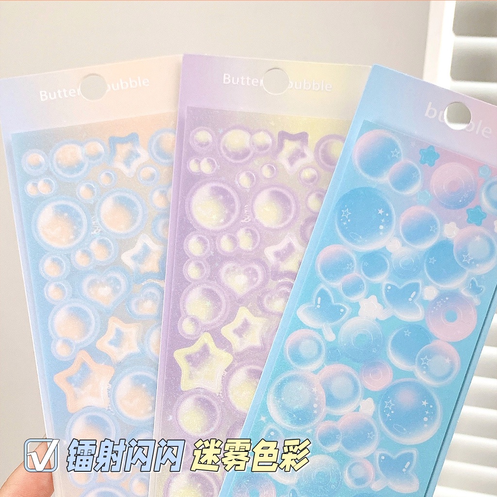 Miếng Dán Laser Hình Ngôi Sao Màu Neon Trang Trí Sân Vườn