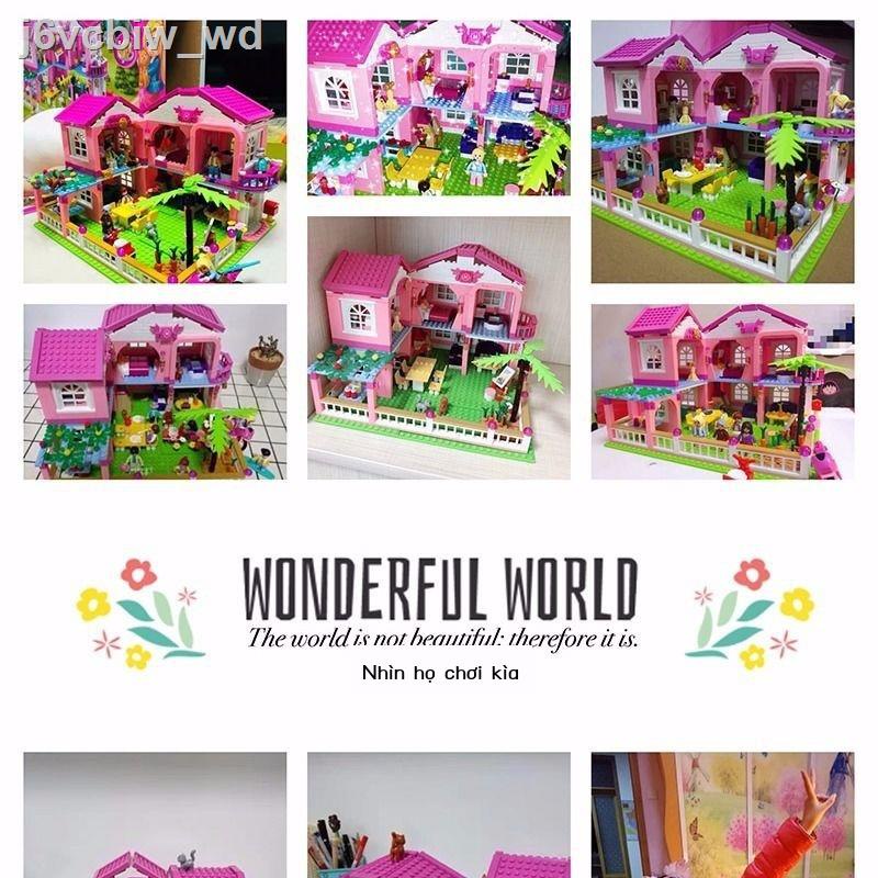 ∏ ✸ Bé Gái Series Xếp Hình Nhà Lắp Ráp Biệt Thự Công Chúa Lâu Đài Tương Thích Lego Khối Xây Dựng Đồ Chơi Ghép Quà Tặng G