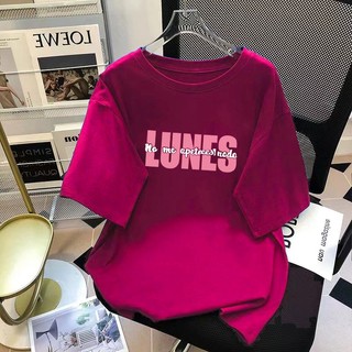 Áo thun FASHMILY 100% cotton tay ngắn dáng rộng phong cách thời trang Hàn Quốc mới 2023