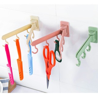Thanh treo đồ 6 móc dán tường siêu chắc