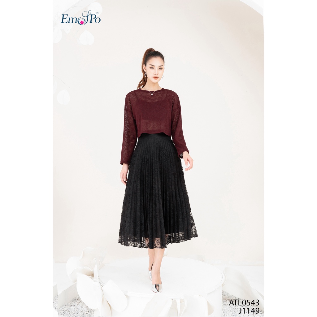 Áo thun nữ cổ tròn dáng croptop EMSPO ATL0543