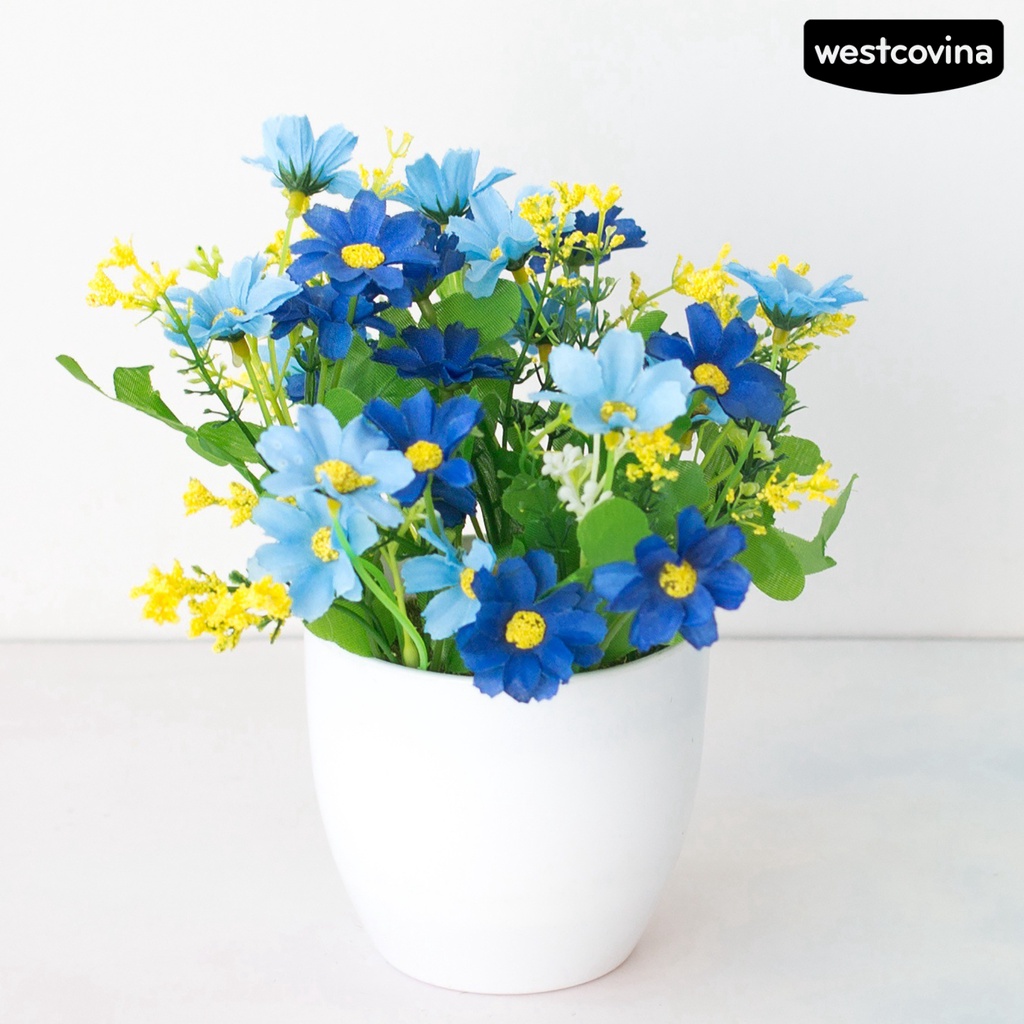 [WEST]⚘Chậu Cây Bonsai Giả Bằng Nhựa Nhiều Màu Sắc Tươi Tắn Để Bàn Trang Trí Văn Phòng / Tiệc Tù