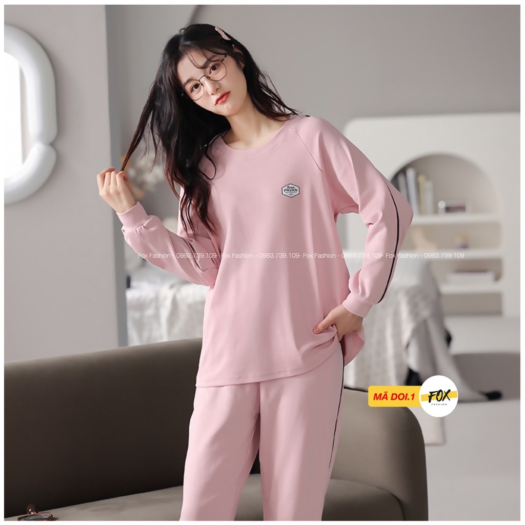 Đồ bộ nữ thu đông mặc nhà, bộ thể thao thu đông cao cấp chất nỉ cotton co giãn 4 chiều, không bai không xù form thể thao