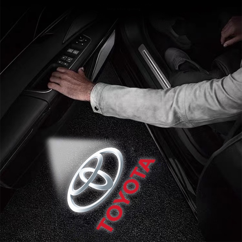 1 Đèn Laser Chào Mừng Tự Động Cảm Biến Ánh Sáng Cho Cửa Xe Hơi Toyota Camry Corolla RAV4 Highlander FJ Cruiser Land Yaris Land