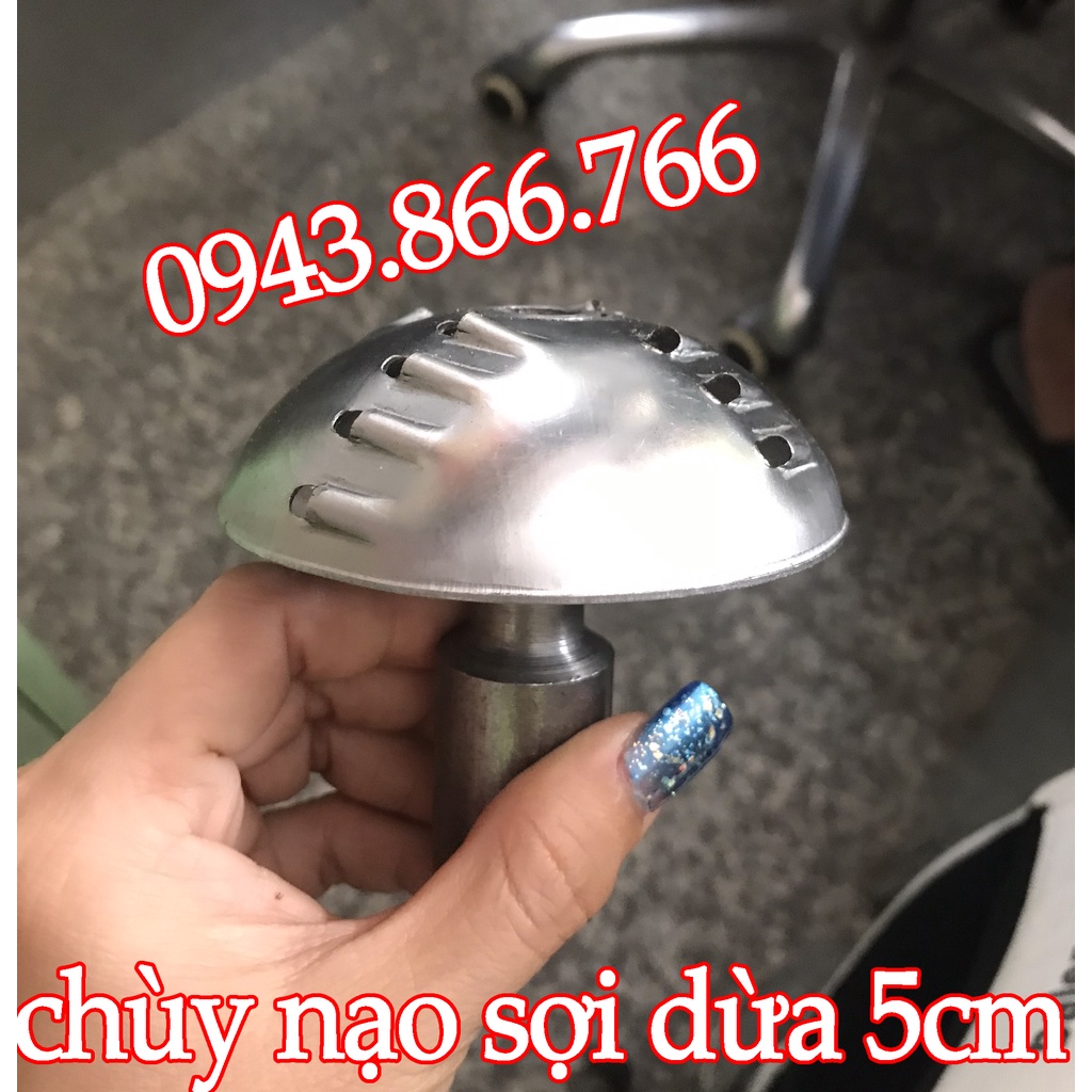 Chùy nạo dừa sợi dài 5cm đủ size cốt 12ly/14ly/16ly