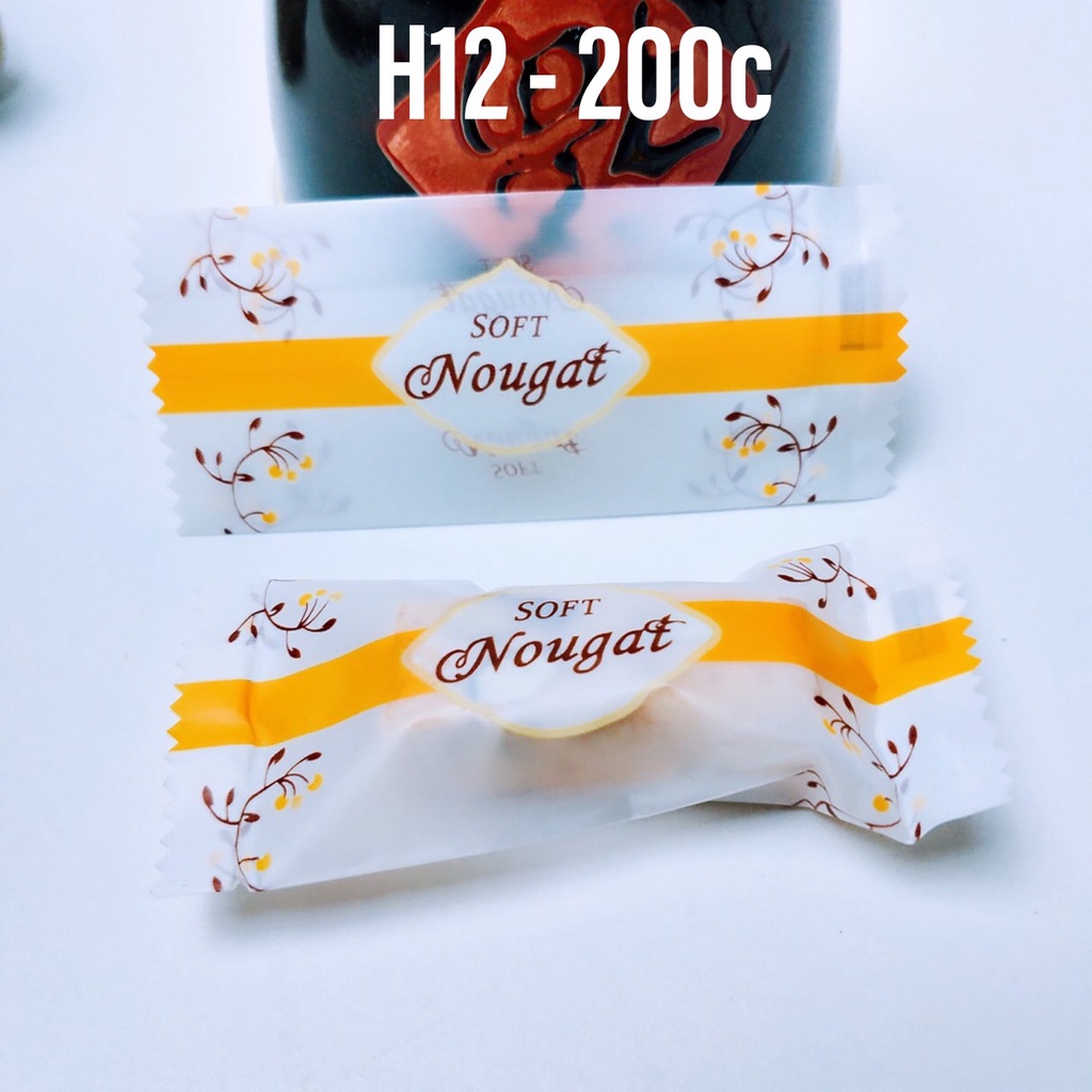 Túi kẹo nougat Vàng H12 (200c)