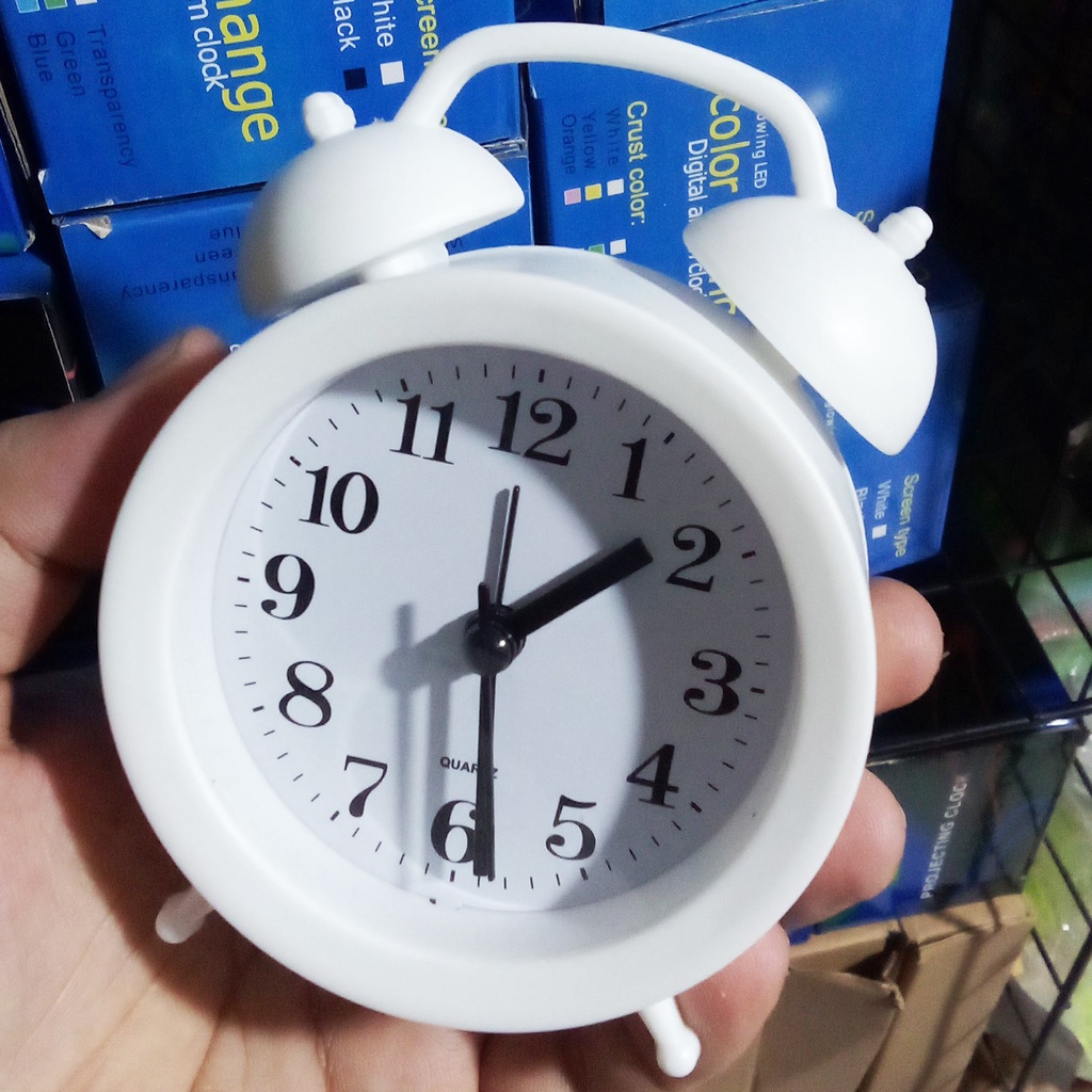 Đồng hồ báo thức để bàn hình tròn kèm chuông ĐH4 dễ thương