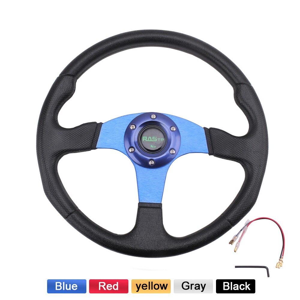 Vô Lăng Bọc Da PU Cao Cấp Cho Xe Hơi Ô Tô Steering Wheel