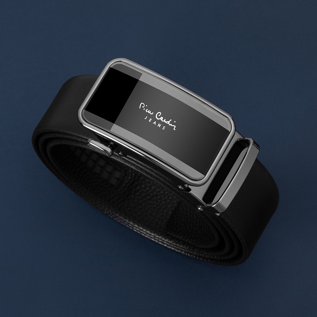 Thắt lưng pierre cardin mặt kính dây da bò cao cấp 33 k