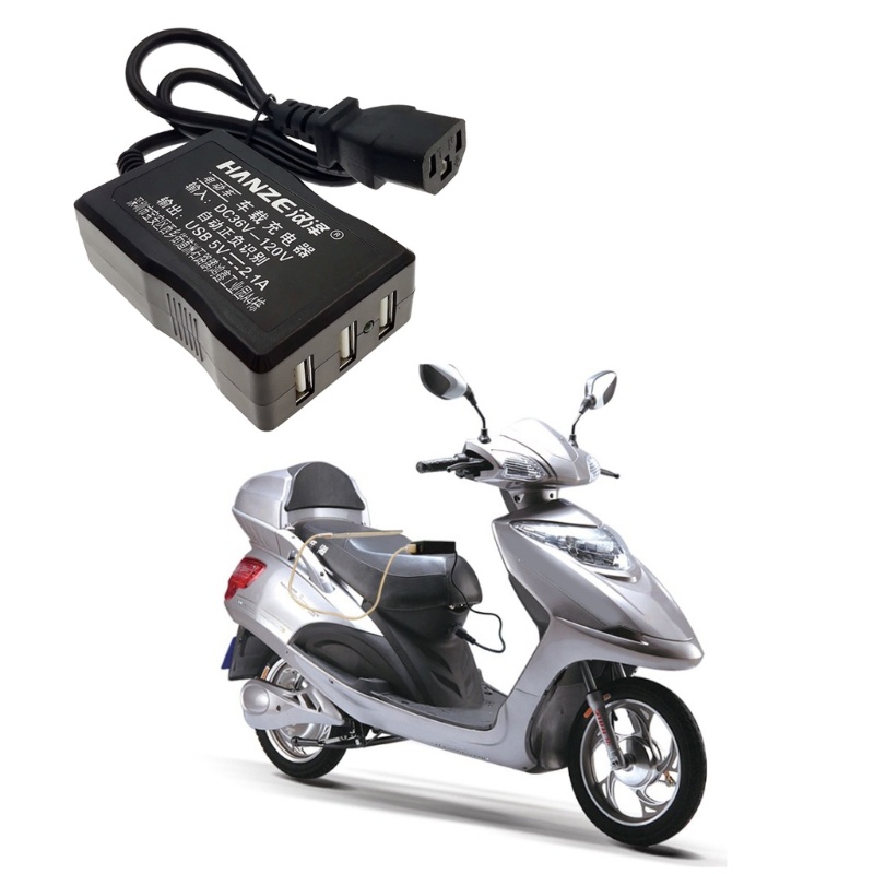 Bộ Sạc Chuyển Đổi DC36V 48V 72V 120V Sang 5V 2.1A USB Cho Điện Thoại / Máy Tính Bảng GPS