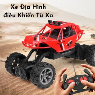 Xe điều khiển từ xa địa hình 4 chiều đồ chơi ô tô siêu bền pin AA