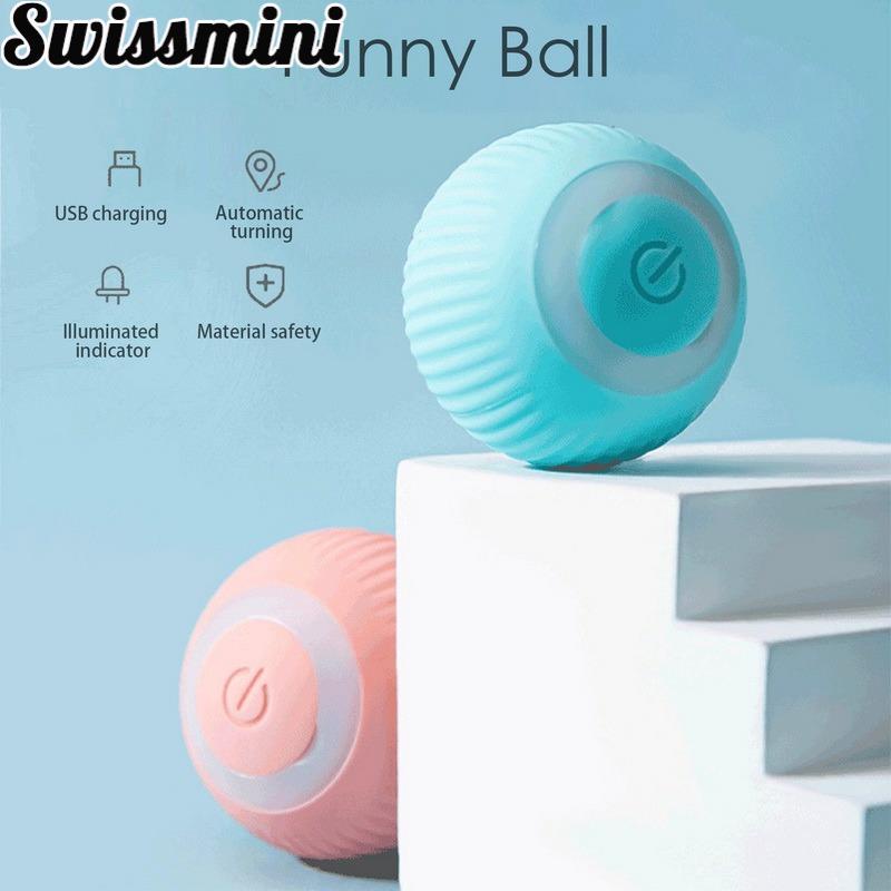 Đồ Chơi Bóng Lăn Tự Động Thông Minh Huấn Luyện Mèo