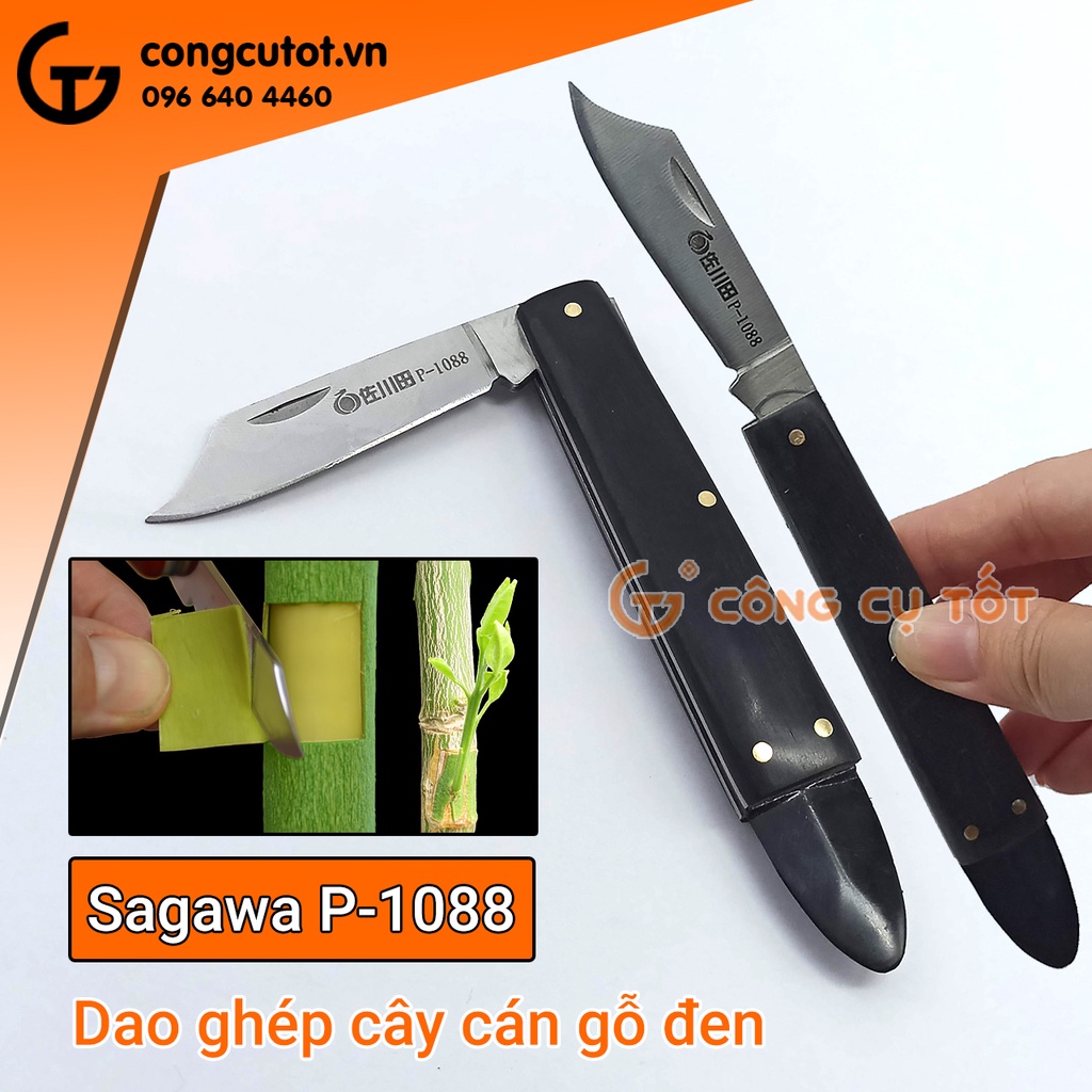 Dao ghép cây dạng gỗ, thép SK5