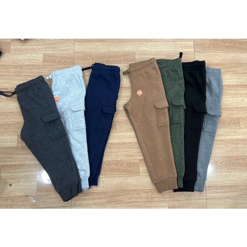Quần nỉ jogger túi hộp cho bé trai 12M-12Y satsunkid