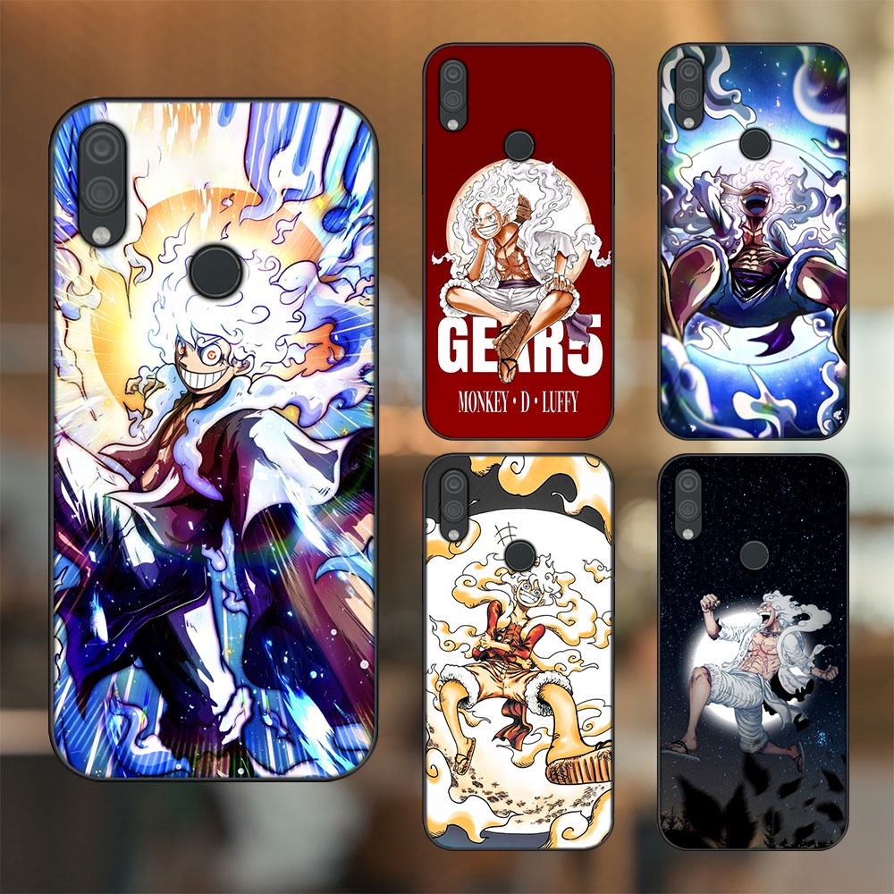 Ốp lưng Xiaomi Redmi Note 7, Note 7 Pro viền đen in hình Luffy Gear 5 Nika One Piece Đảo Hải Tặc