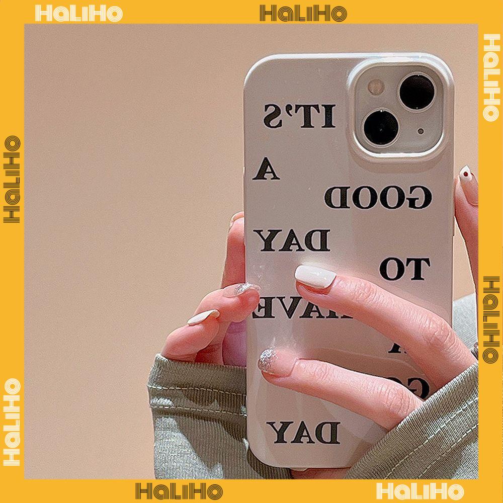 Case For iPhone 14 Pro Max Soft TPU Candy Case Creative Word Glossy Khaki Back Cover Camera Protection Shockproof For iPhone 13 12 11 Plus Pro Max 7 Plus X XR