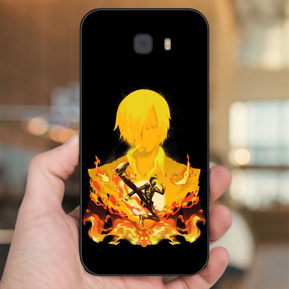 Ốp lưng Samsung C9 Pro viền đen in hình Sanji One Piece Đảo Hải Tặc