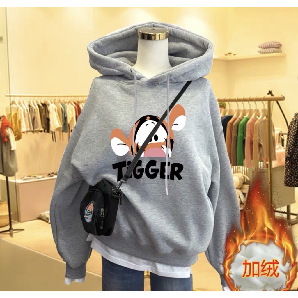 Áo hoodie nỉ nữ nam tay bồng form rộng unisex KONOVA chất liểu nỉ bông dày dặn