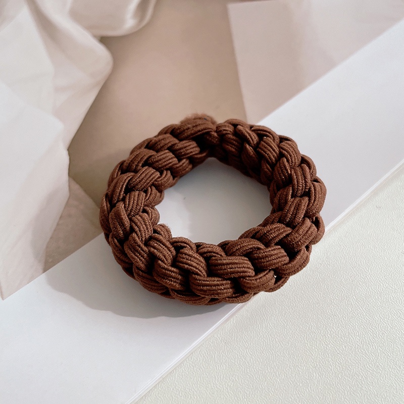 Dây Buộc Tóc Đuôi Ngựa Bằng Da Co Giãn Handmade