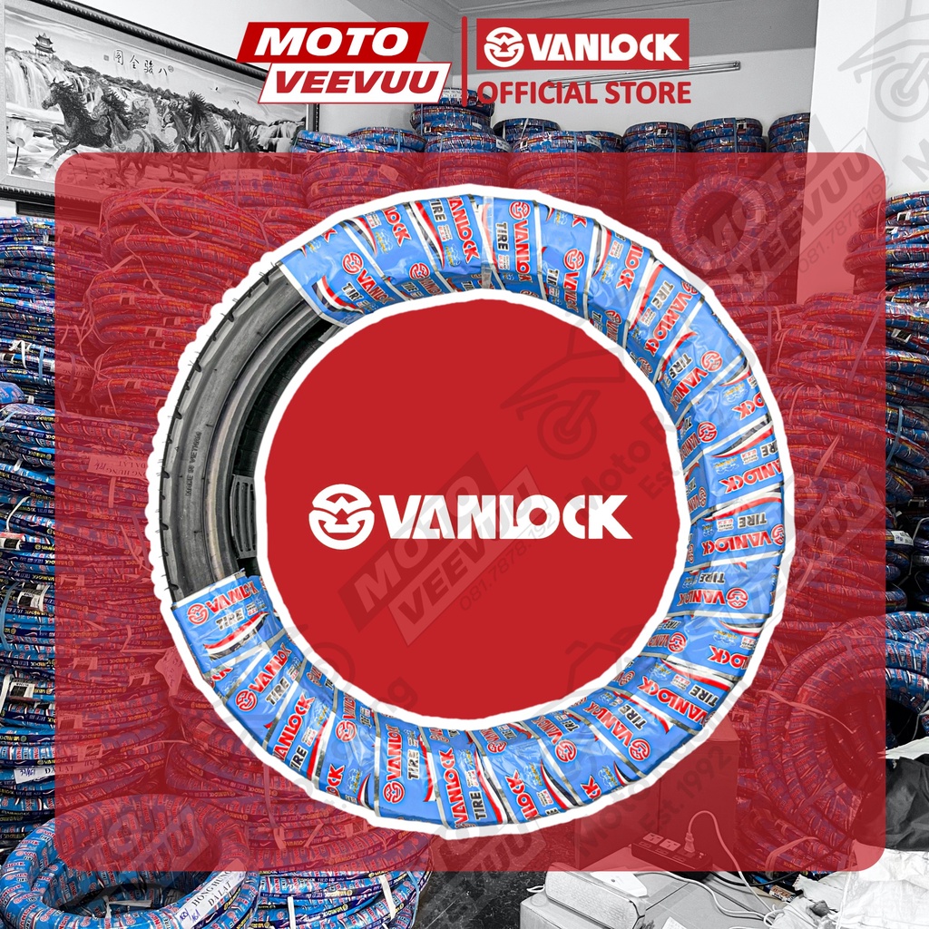 Vỏ lốp xe máy VANLOCK 80/90-16 TL VLR76 xe Nouvo Hayate Impulse SH Mode Lốp không ruột