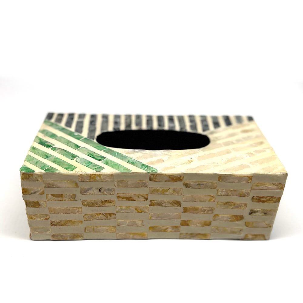 Hộp đựng giấy ăn khảm trai ECOHUB 23x11x8cm