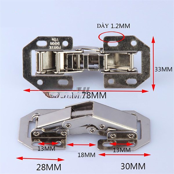 Bản lề nắp bật thép  {Cao Cấp]