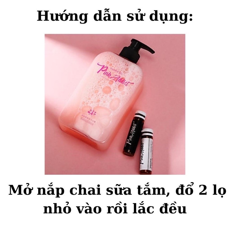 Sữa tắm nước hoa 𝐏𝐈𝐍𝐊 𝐀𝐃𝐃𝐈𝐂𝐓 sữa tắm tự pha DIY Perfume Shower Gel Lylya Store