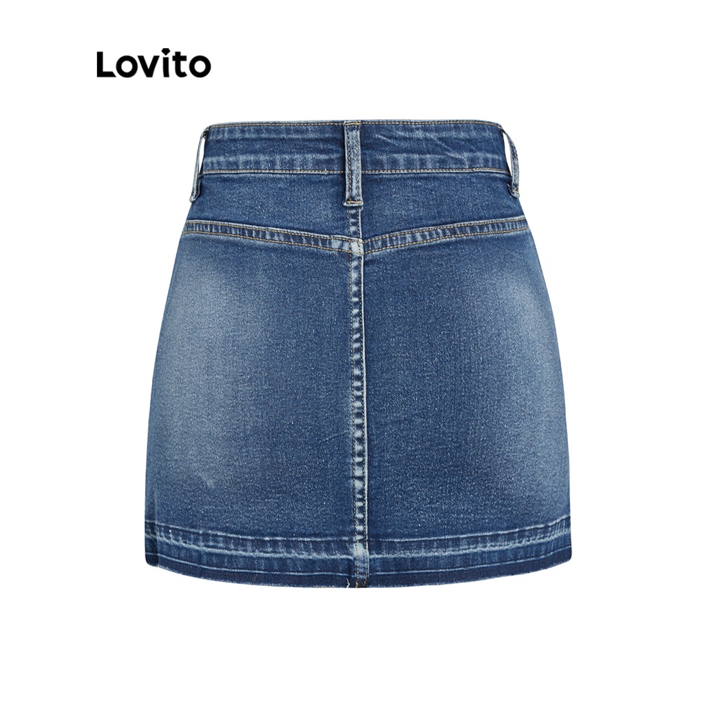 Chân Váy Phối Túi Màu Xanh Dương L36AD053 (Màu Xanh Dương)