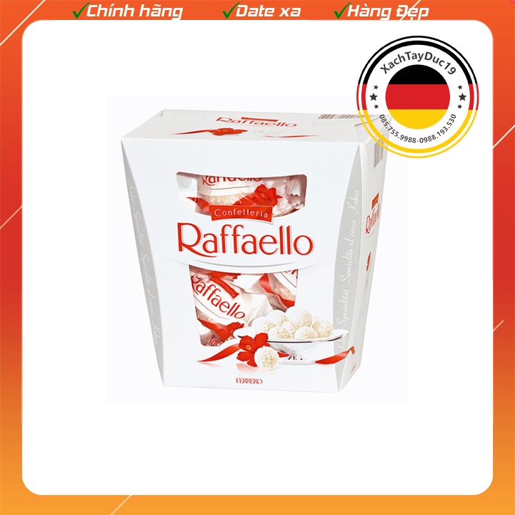 Socola Raffaello 230g, 22 viên của Đức phủ dừa nhân kem hạnh nhân