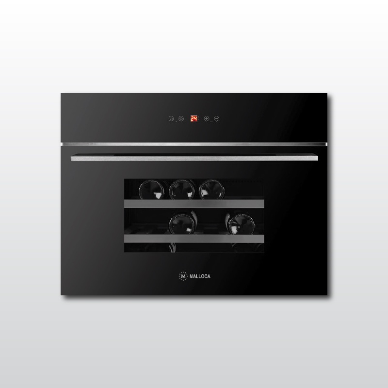 Tủ Bảo Quản Rượu Malloca MWC-24CP 56L, Kích Thước 592x455x545mm, Màu Đen